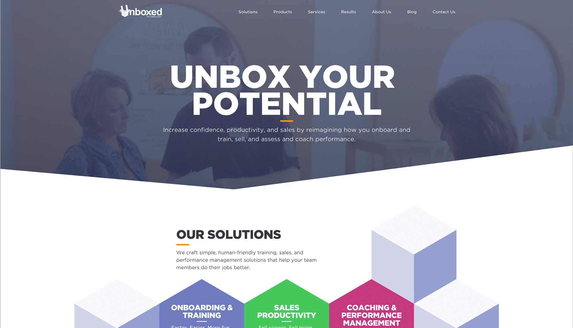 Unboxed Technology homepage