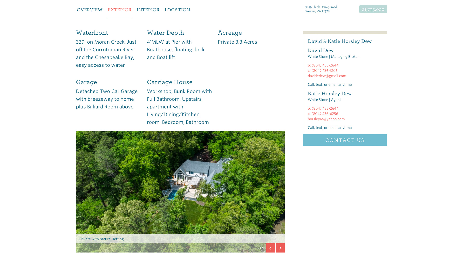 pinned content on Horsley Real Estate listing single